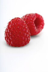 Raspberries backbround - close-up