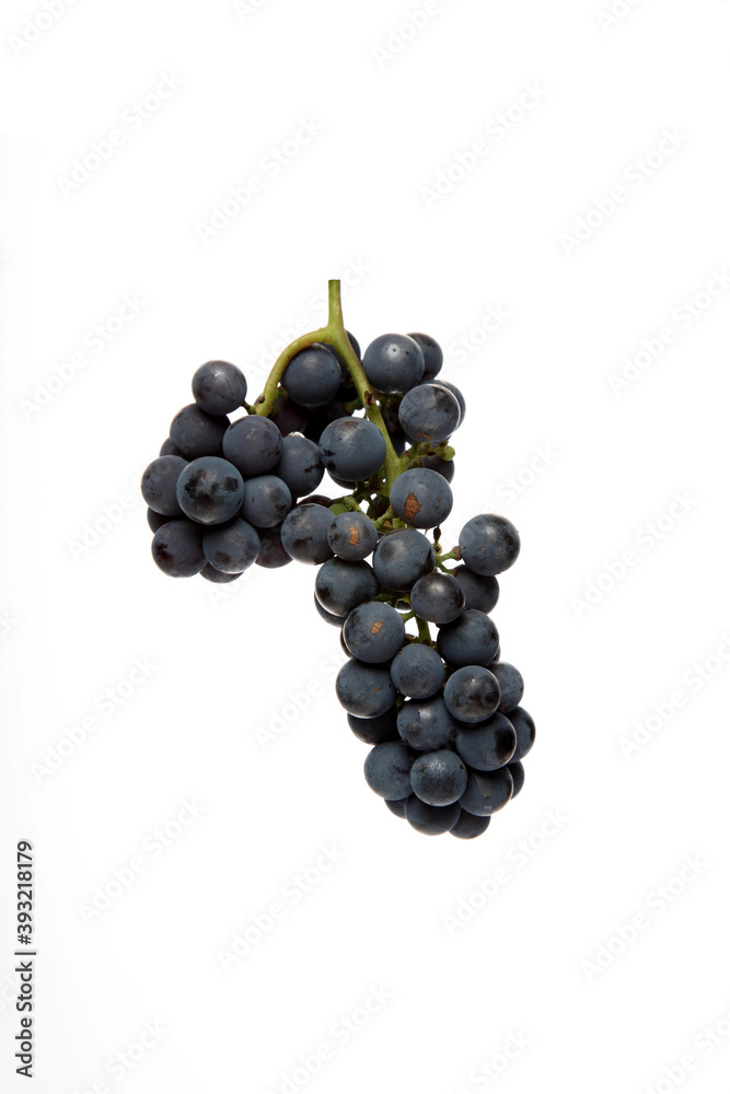 Wall mural Grapes on white background - close-up