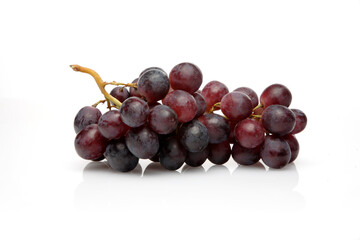Grapes on white background - close-up