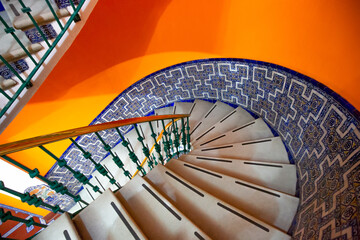 Obraz premium Typical colorful Mexican architecture and interiors