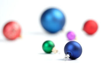 Christmass bauble on white background