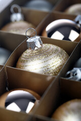 Christmass bauble in box