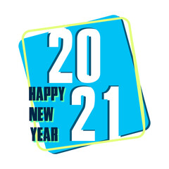 New Year 2021. Happy new year 2021 vector. Number 2021 in the modern concept.