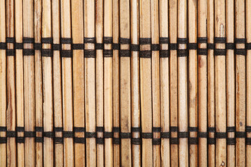 Wooden mat close-up - texture