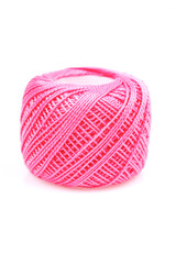 Ball of string on white background