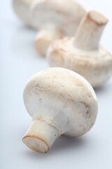 Close up of button mushrooms