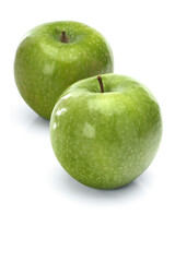 Apples on whit ebackground - close-up