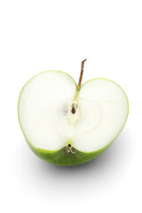 Apple on white background - close-up