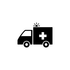 Ambulance icon vector. ambulance truck icon vector. ambulance car