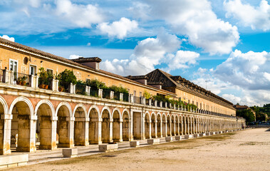 Fototapeta na wymiar Casa de Caballeros at the Royal Palace of Aranjuez, a former Spanish royal residence