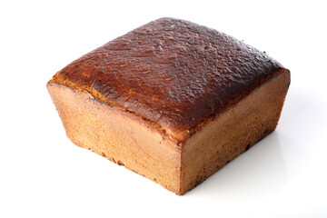 Bread on white backgorund - close-up