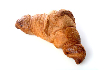 Crossiant on white background - close-up