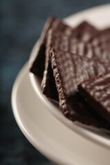 Cookies in white bowl - close-up