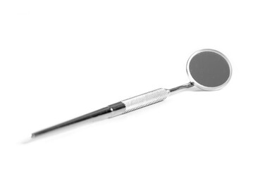 Dental equipment on white background