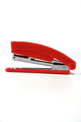 Stapler on white background