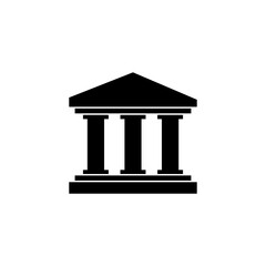 Bank icon vector. bank vector icon, museum, university