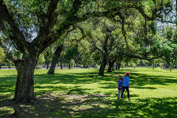 Griffith Park , Los Angeles Ca. a walk in solitude a mother  and daughter on a beautiful Saturday afternoon 2020.