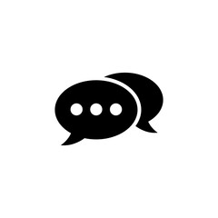 Chat icon vector. speech bubble icon. comment icon vector. message. contact us