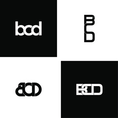 bcd letter original monogram logo design