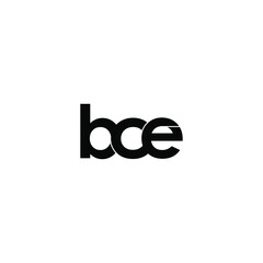 bce letter original monogram logo design