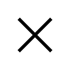 Close vector icon. Delete icon vector. cross sign