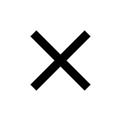 Obraz premium Close vector icon. Delete icon vector. cross sign