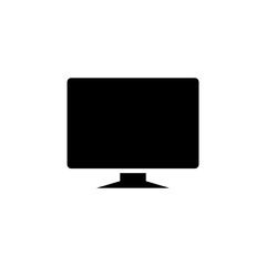 Computer icon vector. computer monitor icon vector.