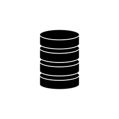 Database icon vector. database vector icon