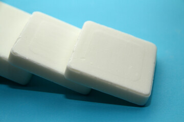 Bar Soap is a cleansing agent made from the salts of vegetable or animal fats.