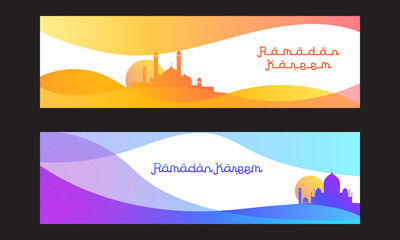 Ramadan kareem banner template