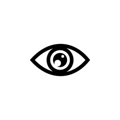 Eye icon vector. Eye vector icon. Look and Vision icon
