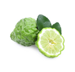 Bergamot fruit isolated on white background