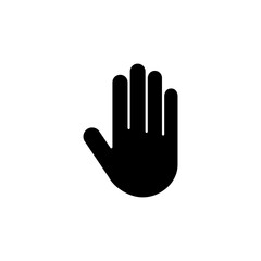 Obraz premium Hand icon vector. hand vector icon, palm
