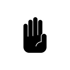 Hand icon vector. hand vector icon, palm