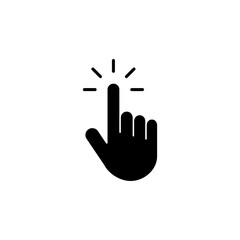 Hand cursor icon. cursor icon vector. hand cursor icon clik