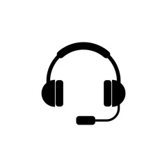 Headphone icon vector. Headset icon symbols