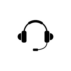 Headphone icon vector. Headset icon symbols