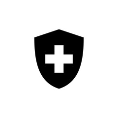 Health insurance icon vector. Insurance health document icon