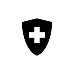 Health insurance icon vector. Insurance health document icon