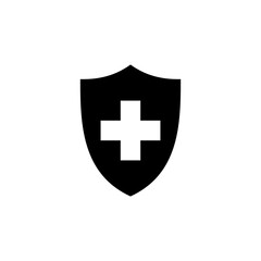 Health insurance icon vector. Insurance health document icon