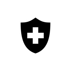Health insurance icon vector. Insurance health document icon