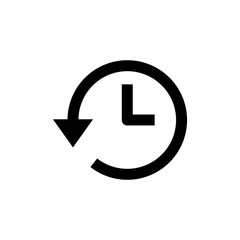 History icon vector. recent event history