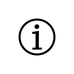 Info sign icon vector. about us icon vector. Faq icon