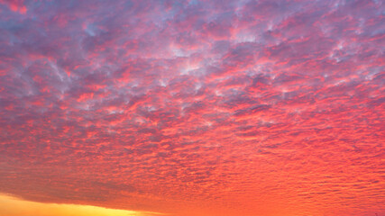 Sunrise sky replacement clouds for composition red