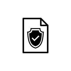 Insurance icon vector. insurance symbol vector