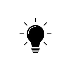 Fototapeta na wymiar lamp icon vector. Light bulb icon vector. idea symbol