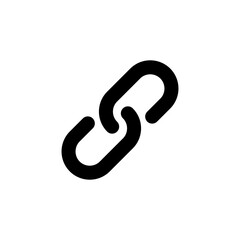Link icon vector. Hyperlink chain symbol
