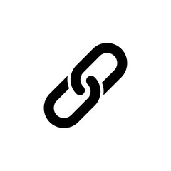 Link icon vector. Hyperlink chain symbol