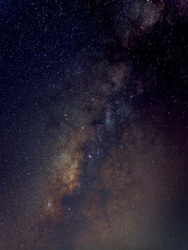 close up detail from the milky way with stars field © jaboo_foto