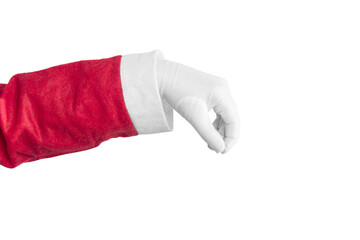 Santa Claus hand holding something